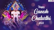 Happy Ganesh Chaturthi 2022 Images & Ganpati Bappa Morya HD Wallpapers for Free Download Onoine: Send Vinayaka Chavithi Wishes, Greetings and Quotes to Friends & Family