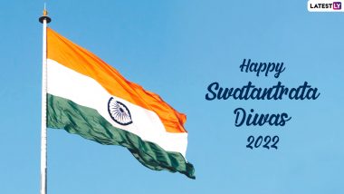 National Flag Images & Independence Day 2022 Greetings: Wish Swatantrata Diwas With Facebook Messages, GIF Greetings and Patriotic Quotes on August 15