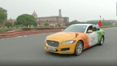 Independence Day 2022: Man Revamps Car on Theme of Har Ghar Tiranga by Spending Rs 2 Lakh; Expresses Desire to Meet PM Narendra Modi (Watch Video)