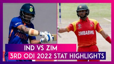 India vs Zimbabwe, 3rd ODI 2022 Stat Highlights: India Clinch Series Whitewash