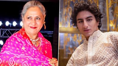 Ibrahim Ali Khan Flaunts His Dimpled Smile As He Poses With Jaya Bachchan on Rocky Aur Rani Ki Prem Kahani’s Sets (View Pic)