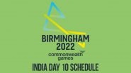 Commonwealth Games 2022 Day 10 India CWG Schedule: Indian Athletes in Action on August 07 in Birmingham With Time in IST