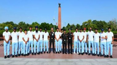 Sports News | Indian Men's Hockey Team Visits National War Memorial Post Their Victorious Return from CWG 2022
