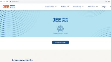 JEE Advanced 2022: Registration Process for Entrance Exam To Start Today at 4 PM, Apply on jeeadv.ac.in