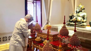 EAM Dr S Jaishankar Offers Prayers at the Devasthana of Bangkok (See Pics)