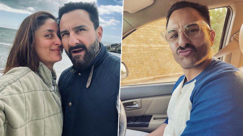 Saif Ali Khan Turns 52: Kareena Kapoor Khan Pens the Cutest Birthday Wish for Her ‘Best Man’ (View Pics)