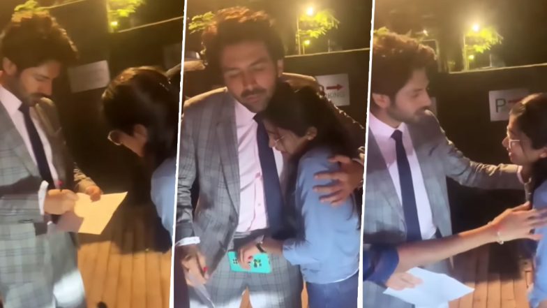 Kartik Aaryan Signing an Autograph and Consoling a Female Fan Will Melt ...