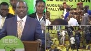 Kenya Presidential Election 2022: Deputy President William Ruto Declared Winner Over Raila Odinga After Last-Minute Chaos (Watch Video)