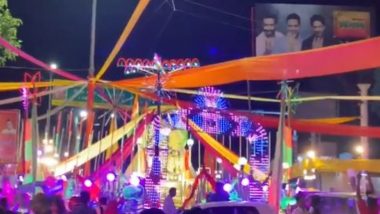 Krishna Janmashtami Celebrations in Full Swing in Mathura (Watch Video)