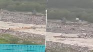 Himachal Pradesh: Two People Missing After Flash Floods in Kullu's Solang Nala (Watch Video)