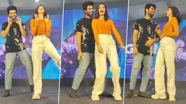 Liger: Vijay Deverakonda-Ananya Panday Set the Stage on Fire As They Groove to ‘Aafat’ While Promoting Their Film in Ahmedabad (Watch Video)