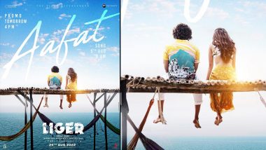Liger Song Aafat: New Track From Vijay Deverakonda, Ananya Panday’s Film To Be Released on August 5, Promo To Be Out Tomorrow (View Poster)