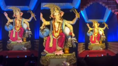 Mumbai Cha Raja 2022 First Look Photos: View Images of Ganesh Galli Cha Raja After Pratham Darshan of Famous Ganpati Idol