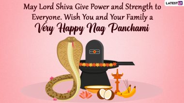 Happy Nag Panchami 2022 Greetings and Naga Puja HD Images: Send Quotes, WhatsApp Wishes, Facebook Messages & Wallpapers on Festival Day