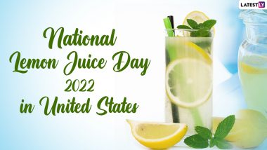 National Lemon Juice Day 2022 in United States: From Hydration to Being an Alternative to Sugary Drinks, Know All About the Health Benefits of This Citrus Drink