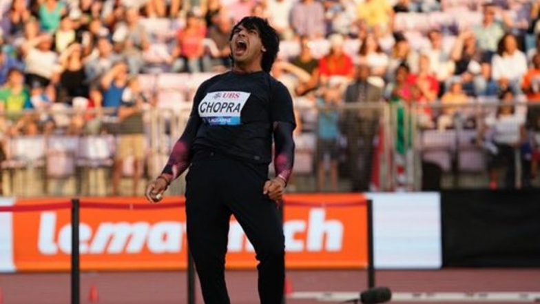 Neeraj Chopra Wins at Lausanne Diamond League 2022 With Third Career-Best Throw (Watch Video)