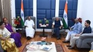 Lok Sabha Speaker Om Birla Hosts Vice President M Venkaiah Naidu, His Successor Jagdeep Dhankhar at His Residence (See Pics)