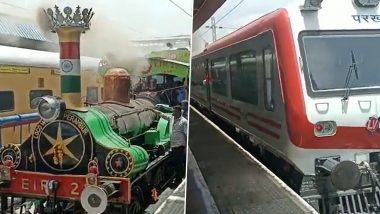 Independence Day 2022: India’s Oldest Steam Locomotive EIR-21 Takes Trial Ahead of I-Day Celebrations (Watch Video)