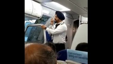 Pilot Making In-Flight Announcement in Punjabi, English on Bengaluru-Chandigarh Flight Delights Netizens; Watch Viral Video