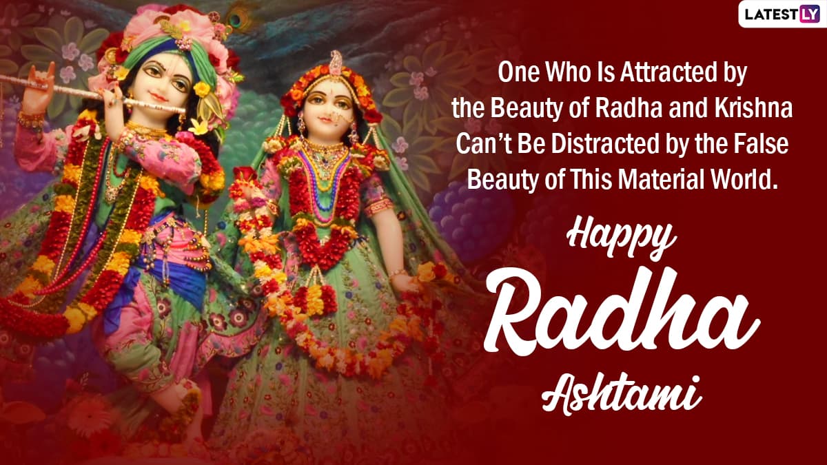 Radha Ashtami 2022 Greetings & Messages: Lovely HD Images ...