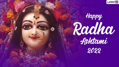 Radha Ashtami 2022 Images & HD Wallpapers for Free Download Online: Wish Happy Radhashtami With Latest WhatsApp Messages, Quotes, SMS and Greetings