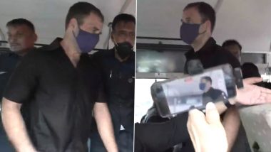 Congress Protest: Rahul Gandhi Detained by Police During Stir Against Price Rise, Unemployment in Delhi (Watch Video)
