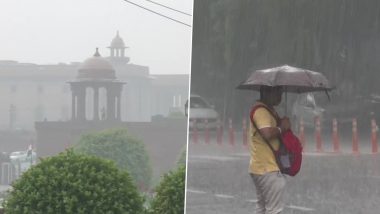 Delhi Weather Update: Rain Showers in National Capital; More Rains Likely in Next Two Days, Says IMD