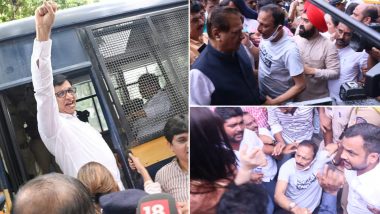 Congress Protest: Party Leaders Detained During Protest Near Raj Bhavan in Mumbai