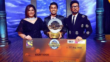 Rajat Sood Wins India's Laughter Champion, Takes Home Trophy and Rs 25 Lakh (View Pic)