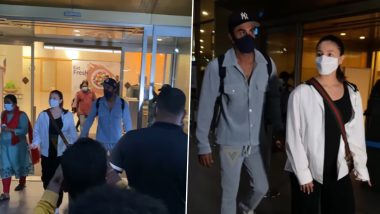 Ranbir Kapoor and Alia Bhatt Get Clicked at Mumbai Airport As They Return From Their Babymoon (Watch Video)