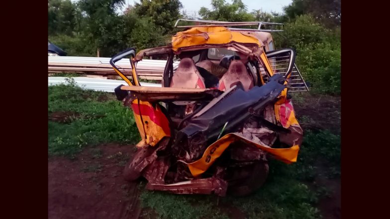 Maharashtra: 5 Killed, 1 Injured After Car Collides With Container Near Ranjangaon MIDC on Ahmednagar-Pune Highway