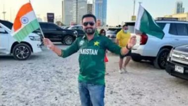 Asia Cup 2022: Police Complaint Against Bareilly Businessman for Wearing Pakistan Cricket Team Jersey During IND vs PAK Match in Dubai
