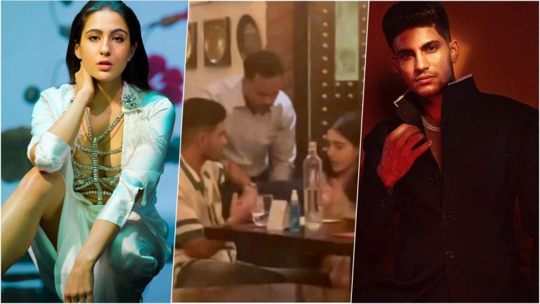 TikTok Video Shows Sara Ali Khan and Shubman Gill Having Dinner Together, Viral Photos Make Everyone Ask, ‘What’s Brewing Between Young Cricketer and Actress?’