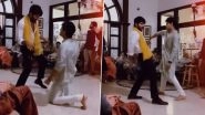 Shahid Kapoor and Ishaan Khatter Flaunt Energetic Moves As They Groove to &lsquo;Roop Tera Mastana&rsquo; at a Family Event (Watch Video)