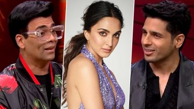 Koffee With Karan 7: Sidharth Malhotra Blushes on Being Quizzed About His Rumoured Wedding With Kiara Advani (Watch Promo Video)