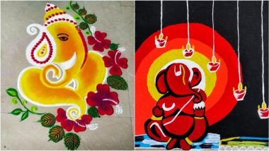 Rangoli Designs for Ganesh Chaturthi 2022: Beautiful and Colourful Rangoli  Patterns Ideas To Welcome Ganpati Bappa for the Ten-Day Festival of  Ganeshotsav | 🙏🏻 LatestLY