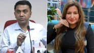 Sonali Phogat Death: It Seems To Be Cardiac Arrest, Says Goa CM Pramod Sawant on Cause of Death of BJP Leader