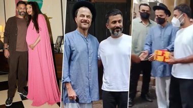 Mom Sonam Kapoor Arrives Home With Her Newborn Son; Dad Anand Ahuja Distributes Sweets to Paps (Watch Video)