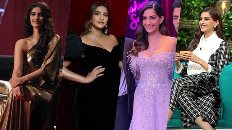 Sonam Kapoor&rsquo;s Looks for Koffee With Karan Over the Years: A Look Her Outfits for All Seasons Ahead of KWK Season 7 Episode 6