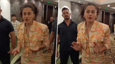 Taapsee Pannu Gets Into Heated Argument With Paps For Being Late at Do Baaraa Event, Says ‘Mujhse Tameez Se Baat Kijiye’ (Watch Video)