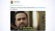 Tesla vs Mahindra Meme Fest: Anand Mahindra’s Reaction to User's Post on Tesla Not Coming to India Is Epic!