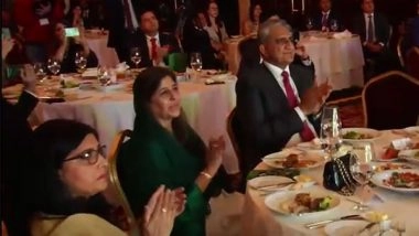 World News | Bajwa Celebrates Pak Independence Day at London Embassy, Ukraine Supporter and Pak Billionaire Zahoor's Wife Attends Event