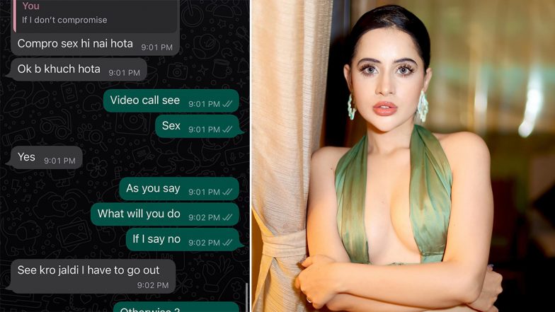 Urfi Javed Files Fir After Blackmailer Demands ‘video Sex Shares Whatsapp Screenshots On