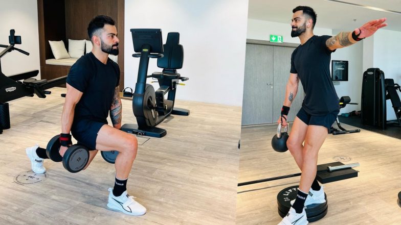 Virat Kohli Hits The Gym Ahead of India vs Hong Kong Clash at Asia Cup 2022 (See Pics)