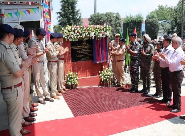 India News | J&K: DGP Inaugurates Containerized Shooting Range, Flags off Bullet Resistant Light Motor Vehicles