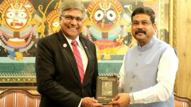 World News | US National Science Foundation Director Meets Dharmendra Pradhan, Expresses Keenness to Enhance Collaboration with India