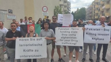 World News | Afghan Diaspora Group Protests in Vienna to Mark One Year of Taliban's Takeover of Kabul