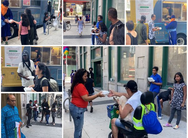 World News | Hindu, Sikh Diaspora Distribute Free Meals in Toronto to Celebrate India's 75 Yrs of Independence