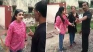 Agra Shocker: Woman Beats Society Guard of LIC Officer Colony Over Alleged Ill-Treatment of Stray Dogs, Video Goes Viral