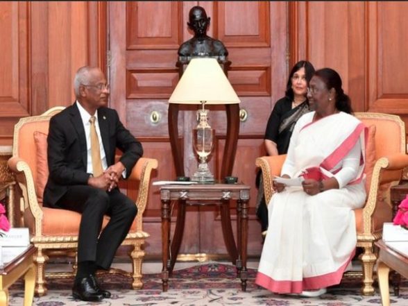 World News | Maldives President Calls on President Murmu at Rashtrapati Bhavan - Vimarsana News